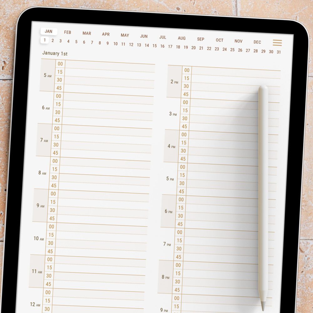 15 minute daily planner tablet view 2