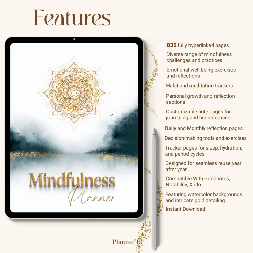 digital mindfulness journal features