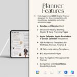 Key Features: Hyperlinked PDF, Apple/Google Calendar Sync, 612 Pages, Dark Skin Tone Designs