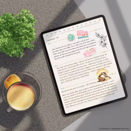 3year daily journal ipad view