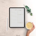 30 minute daily digital planner showcased in ipad