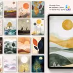 60 stylish digital journal covers included in the digital planner for GoodNotes and iPad, available in multiple elegant styles for personalized planning