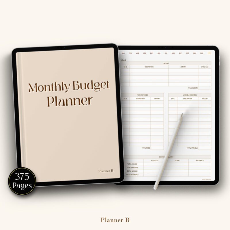 monthly budget planner