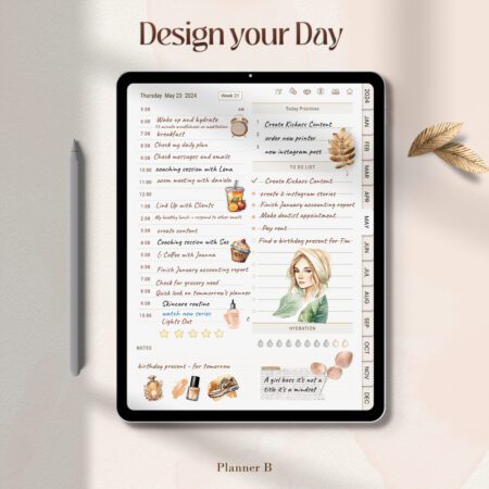 2024 digital planner - daily page view in ipad