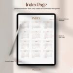 digital skincare journal index page