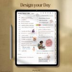 Daily page layout from the 2025 Black Girl Digital Planner with 15-minute time blocks, to-do list, priorities, and hydration tracker.