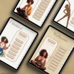 Overview of planner sections in the 2025 Black Girl Digital Planner, including wellness, productivity, finance, and fitness, with fully clickable navigation.