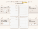 custom digital planner bundle weekly pages