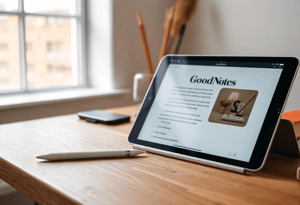 Optimized for Apple Pencil: Smooth writing, precise annotation, and easy navigation in GoodNotes