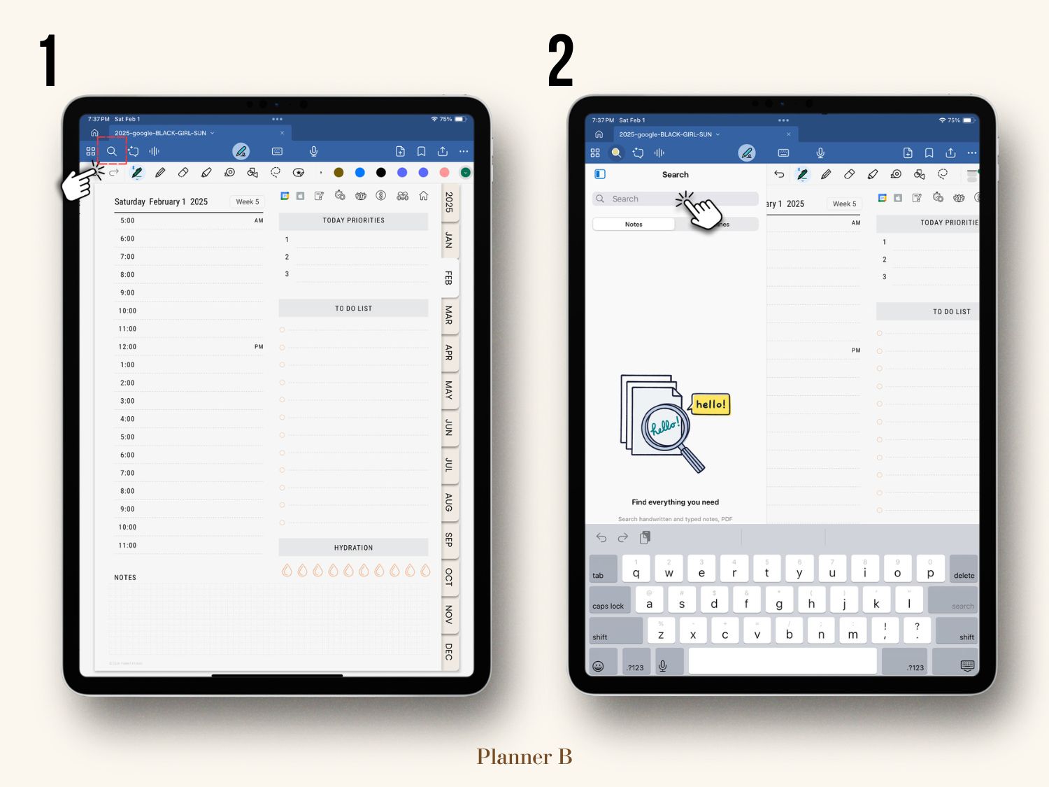 Tutorial on using the search feature in GoodNotes to find notes and text easily
