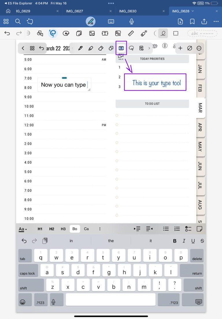 tutorial on how to annotate and adding notes to Noteshelf