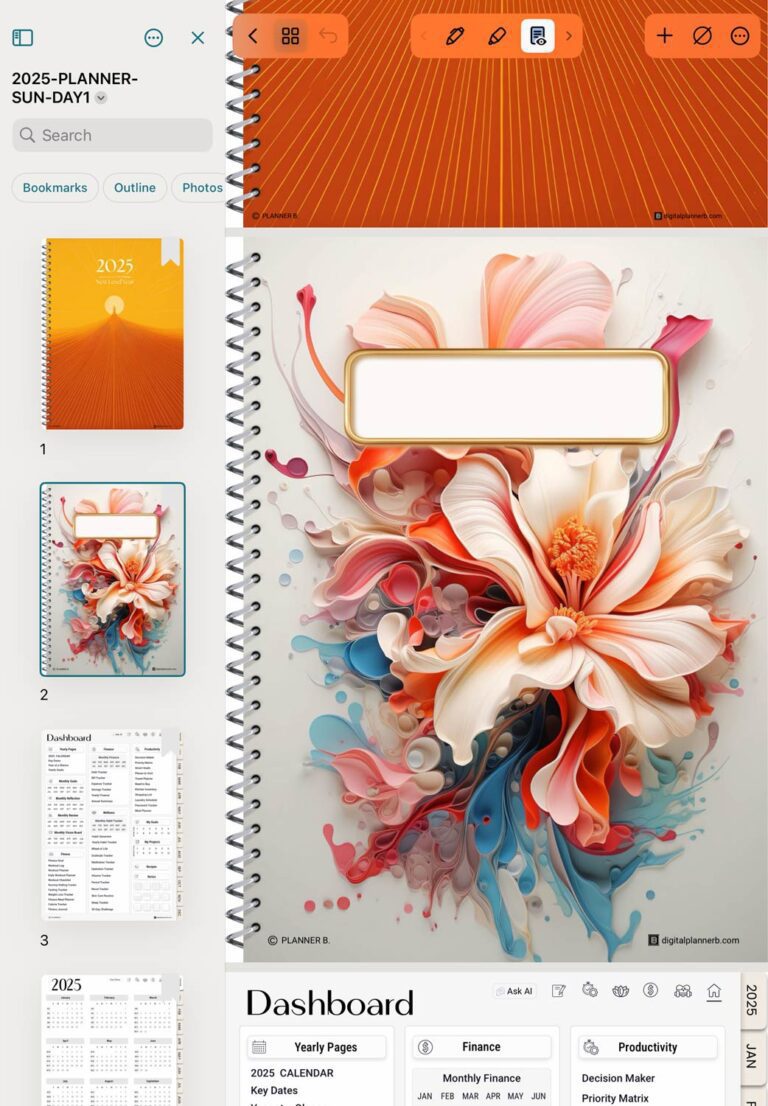 How to change your digital planner cover in Noteshelf