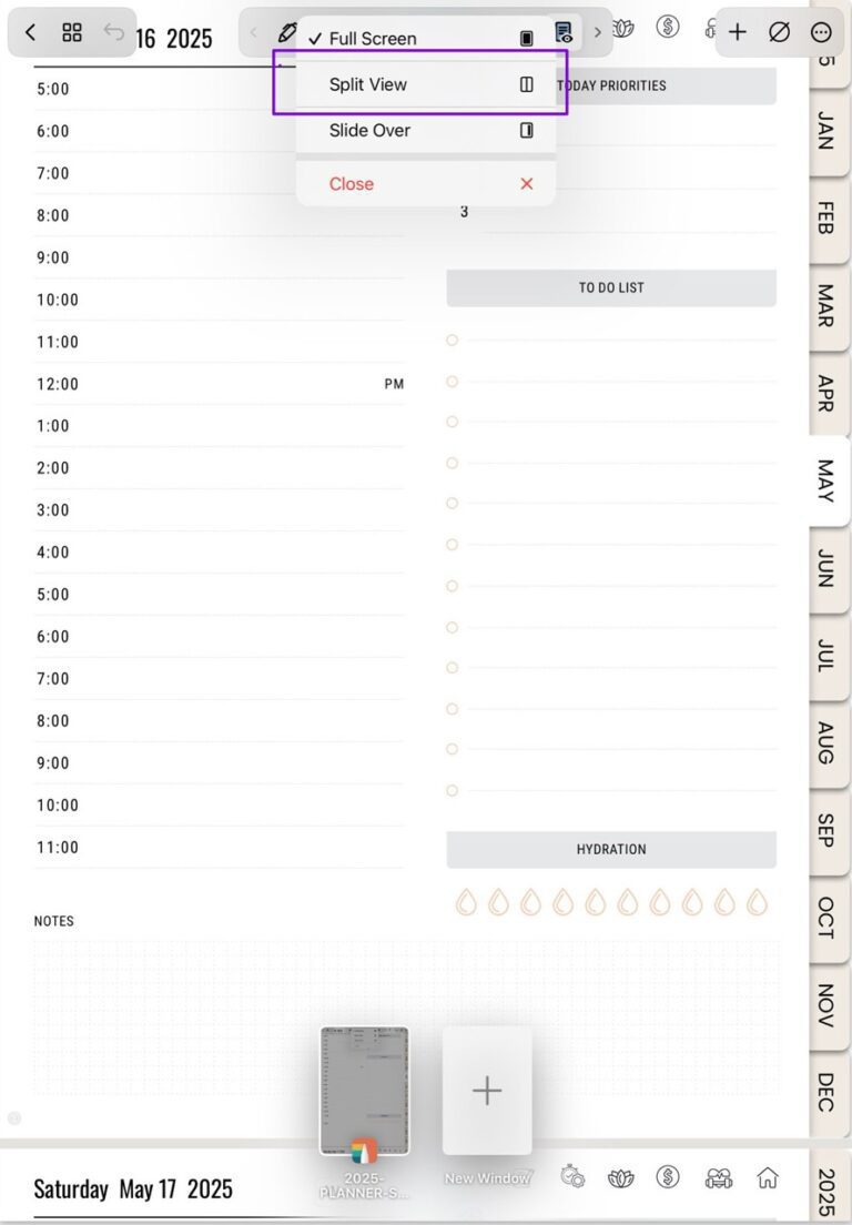 How to add stickers to your digital planner in Noteshelf