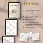 60 Mindfulness Quote Digital Stickers for GoodNotes – Aesthetic Pre-Cropped PNG Planner Stickers for iPad Journaling & Digital Planning - main features