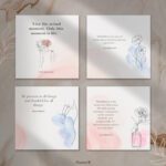 Inspirational mindfulness quotes in elegant minimalist design – digital stickers for GoodNotes and iPad planners