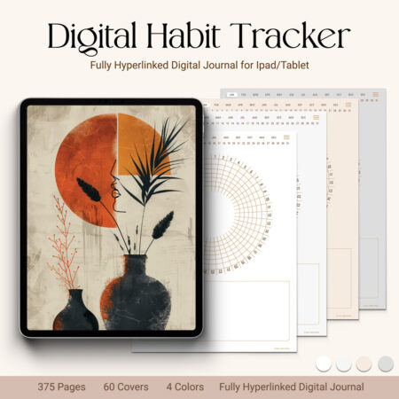 Daily Habit Tracker Circular Layout
