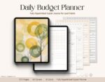 Daily Budget Planner - Fully Hyperlinked Digital Planner for iPad and Tablet