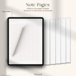 Daily Budget Planner with 6 extra note-taking pages and templates