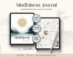 Digital mindfulness journal 835-page including habit trackers, reflection pages, 75+ trackers and Apple Calendar integration