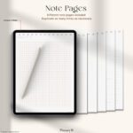 Timebox Pro Digital Planner with 6 note-taking page layouts — lined, grid, dot, and more