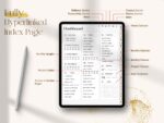 Interactive index page of the Undated Black Girl Digital Planner for easy navigation