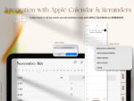 undated black girl planner google apple integration