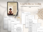 undated black girl planner wellness pages