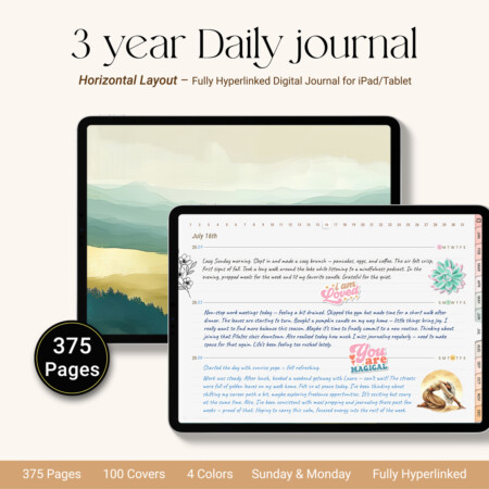 3 Year Daily Journal Horizontal MainCover