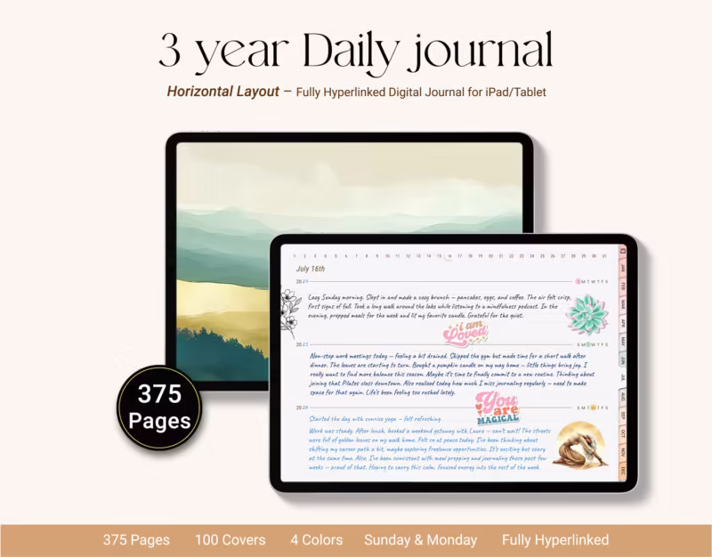 3 Year Daily Journal Horizontal MainCover