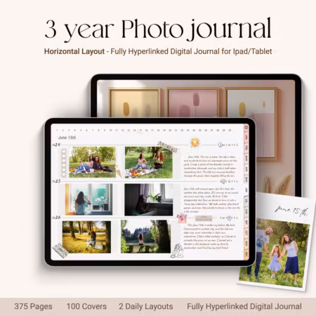 3-year photo journal horizontal