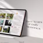 3-year photo journal horizontal ipad view